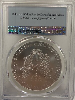 #ad 2017 PCGS MS 70 First Strike Silver Eagle $65.34