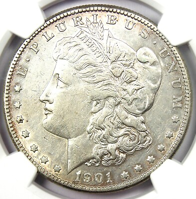 #ad 1901 S Morgan Silver Dollar $1 Coin Rare Date Certified NGC AU Details $346.75