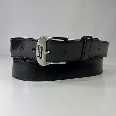 #ad Dickies Black Genuine Leather Work Belt Men#x27;s Size 42 $11.90