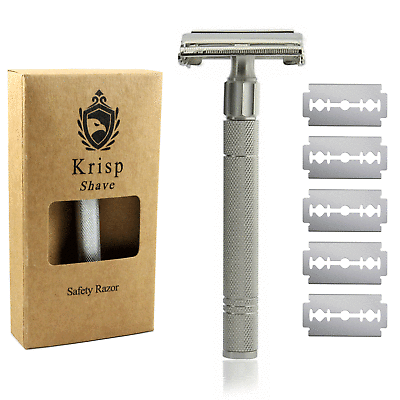 #ad #ad LONG DOUBLE EDGE BUTTERFLY OPEN SAFETY RAZOR FOR MEN WOMEN 10 SHAVING BLADES $12.99