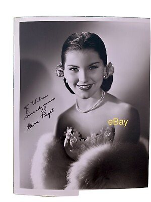 #ad Debra Paget VINTAGE HOLLYWOOD PHOTO Autographed Inscribed 8x10 ORIGINAL $49.00