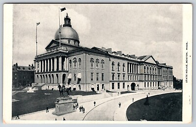#ad Postcard State House Boston Massachusetts Unposted $19.50