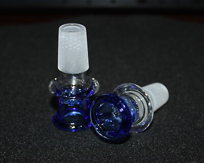 #ad 18mm BLUE SHOTS Mobius like Slide Bowl SNOWFLAKE SCREEN slide bowl 18 mm male $12.95