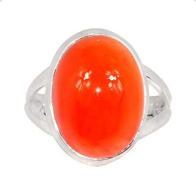 #ad Carnelian 925 Sterling Silver Ring Jewelry s.7 CR40681 $18.99