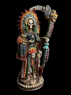 #ad Santa Muerte Azteca Curada 17 “ $52.49