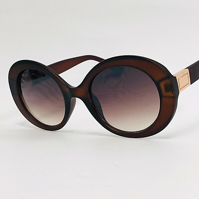 #ad Women Sunglasses Round Vintage Fashion Designer Thick Frame Female Shades 2023 $12.98