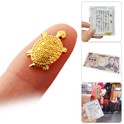 #ad Japanese Money Turtle Asakusa Temple Small Golden Tortoise Lucky Gift MINI $7.39