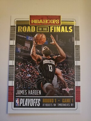 #ad 2018 Panini NBA Hoops Road to the Finals 2018 #8 James Harden First Round Card $2.99