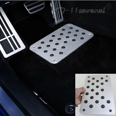 #ad Silver Floor Mat Carpet Patch For Car Anti skid Pedal Pad Foot Heel Scuff Plate $43.70