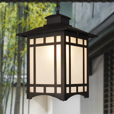 #ad #ad Outdoor Pendant Lantern Light Fixture Ceiling Hanging Exterior Lamp Porch Entry $32.92
