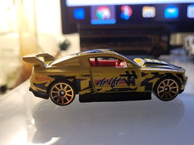 #ad 2023 HW DRIFT Design Exclusive CUSTOM #x27;12 FORD MUSTANG ☆yellow☆Hot Wheels loose $8.38