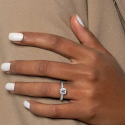#ad Diamond Ring Certified IGI GIA Lab Created White Gold 18K Wedding Round 1 Carat $979.20