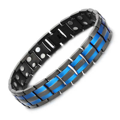#ad Magnet Bracelet men women Arthritis Pain Relief 56 Max magnets Balance Energy $38.81