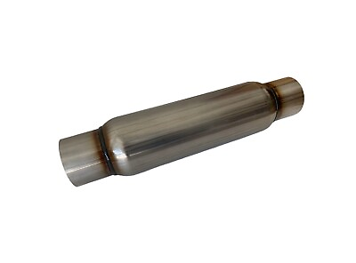 #ad 3.0quot; Inlet Oulet Stainless Steel Exhaust Muffler 17quot; Length 4quot; Round Body $38.68