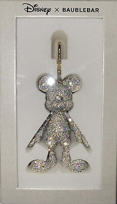 #ad BRAND NEW DISNEY x BAUBLEBAR Mickey Mouse Bag Enamel Charm CRYSTAL $49.99