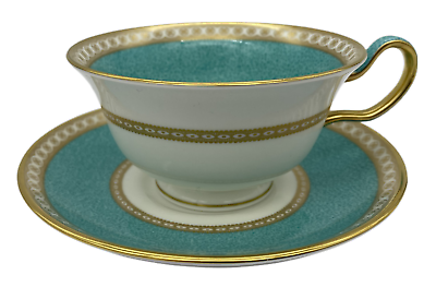 #ad Wedgwood Ulander Powder Turquoise Cup amp; Saucer $60.00