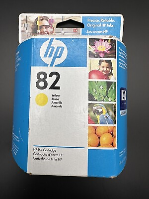 #ad HP 82 Yellow 69ml 2.33 oz Ink Cartridge OEM Designjet C4913A NIB 2012 $14.99