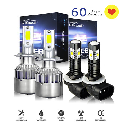 #ad For 2014 2018 Kia Sorento 4x 6500K LED Headlight High Low amp;Fog Light Bulbs Kit $35.99