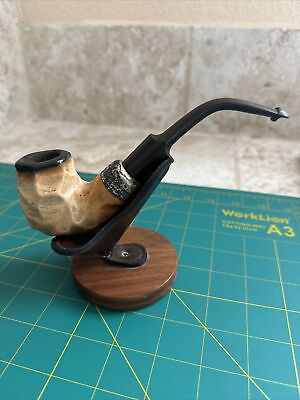 #ad Peterson Meerschaum Tobacco Pipe Vintage Large Sterling Rare 9 And 6mm $299.99