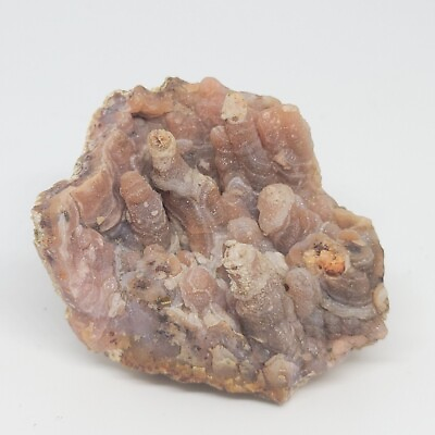 #ad Pink Druzy Chalcedony Geode Crystal Gemstone Specimen $9.99