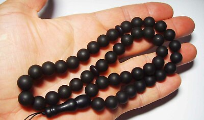 #ad Kehribar Islamic Prayer Genuine Baltic Amber Tasbih Masbaha 45 Beads pressed $99.00