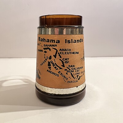 #ad Vintage Bahama Islands Beer Mug With Wooden Handle $6.00