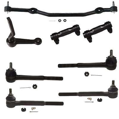 #ad 8 Pc Steering Kit Center Link Tie Rod End Idler Arm Chevelle Special 68 70 $152.69