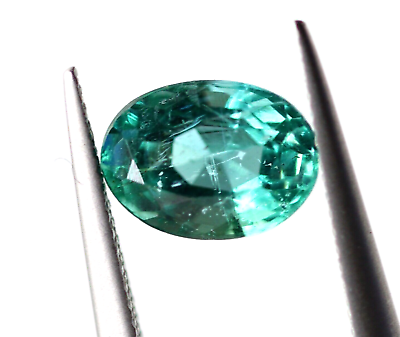 #ad Lustrous Natural Emerald 6 x 4 mm Faceted Oval Cut Loose Gemstone 0.77 Ct Small $268.77