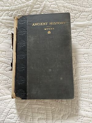 #ad Ancient History Phillip Van Ness Myers 1904 Revised Edition Hardcover Maps 2 S2 $35.00