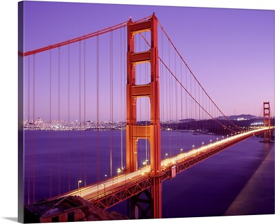 #ad Golden Gate Bridge San Francisco CA Canvas Wall Art Print Golden Gate Bridge $189.99