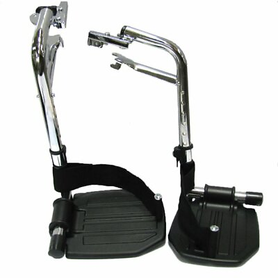 #ad Wheelchair Footrests With Aluminum Footplates and Heel Loops PR $44.50