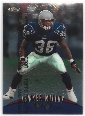 #ad 1998 Lawyer Milloy Topps Finest #15 New England Patriots NFL Football Card $1.99