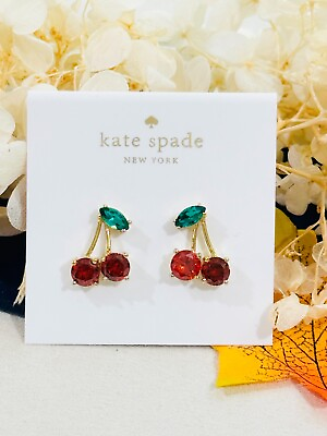 #ad kate spade red cherry earrings $17.99