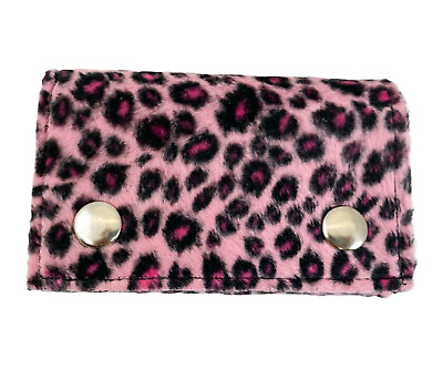 #ad Leopard Print Bikers Wallet Punk Rave Bike Skaters Goth With Chain Leather USA $14.99