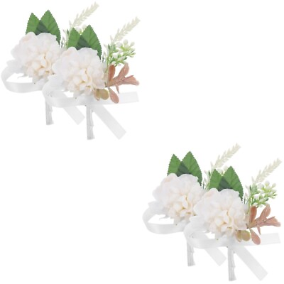 #ad 2pcs Delicate Engagement Anniversary Wedding Flower Boutonniere $12.82