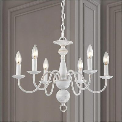 #ad 6 Light Modern Farmhouse Chandelier for Dining Room Rustic Chandelier $72.00