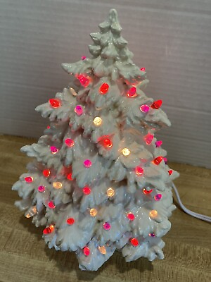 #ad white ceramic christmas tree $50.00