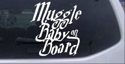 #ad Muggle Baby on Board Car Truck Window Laptop Decal Sticker 4X3.8 $5.99