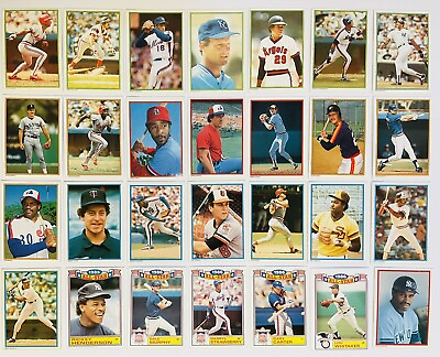 #ad 28 Huge 1980’s Vintage Topps Glossy All Stars HOF Superstar Baseball Card Lot $15.00