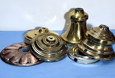 #ad Vintage Lamp Parts Brass Plated Lot $21.95