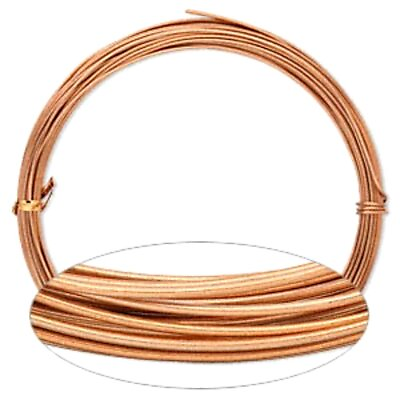 #ad Copper Aluminum Wire 16 Gauge Round Wrapping Jewelry Craft 45 Foot Coil $24.82