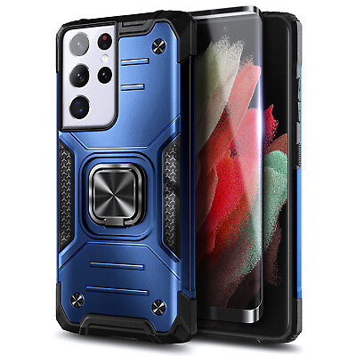 #ad Case For Samsung Galaxy S21 S21 S21 Ultra 5G Full Body Built in Kickstand Cover $9.99