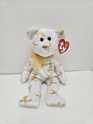 #ad TY Beanie Baby “2004 Signature Bear” the Bear Retired Vintage MWMT 8 inch C $23.00