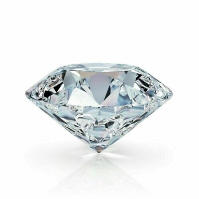 #ad 2 CT Natural White Diamond Round Cut VVS1 D Grade GDGL Certified S4 $45.00