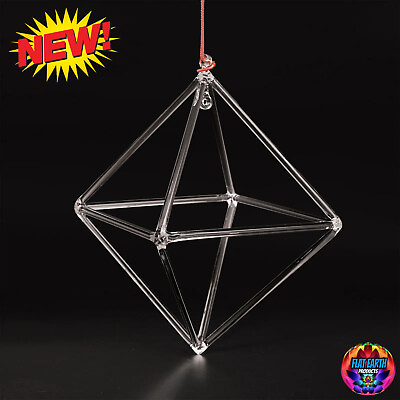 #ad 5 10inch Octahedron Diamond Crystal Singing Pyramid Merkaba Quartz Healing Sound $289.95