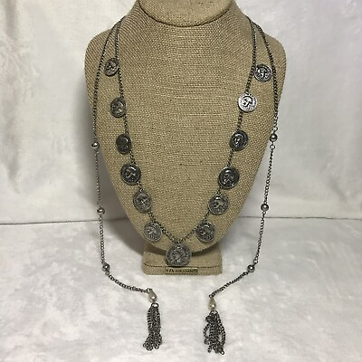 #ad Beautiful Silver Tone Chain Necklace $9.99