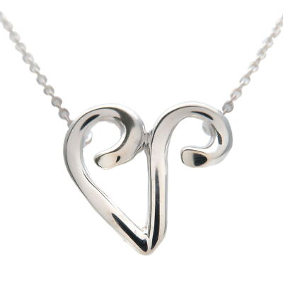 #ad Tiffany amp; Co. Paloma Picasso small Initial Letter V Pendant Necklace Silver 925 $128.00