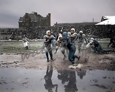 #ad 1950 Grey Cup The Mud Bowl Argonauts VS Blue Bombers Color 8 X 10 Photo Picture $5.39