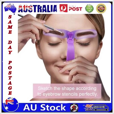 #ad Brow Stamp And Shaping Kit Eyebrow Stencils Eyebrow Balance Ruler Eyebrow AU $6.95