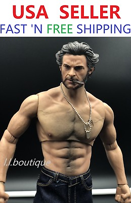 #ad Custom 1 6 scale Logan Wolverine WORLDBOX muscular COMPLETE Full figure set $126.78